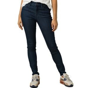 NWT Prana Oday Denim Solid Organic Cotton Performance Stretch Jeans‎ in a 0 Tall